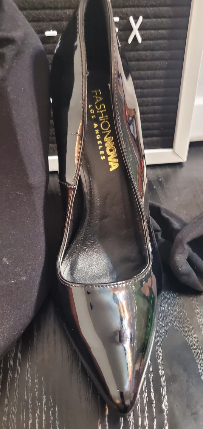 Fashion Nova Black Pointed Toe Heels Size 6.5 no box - photo 2