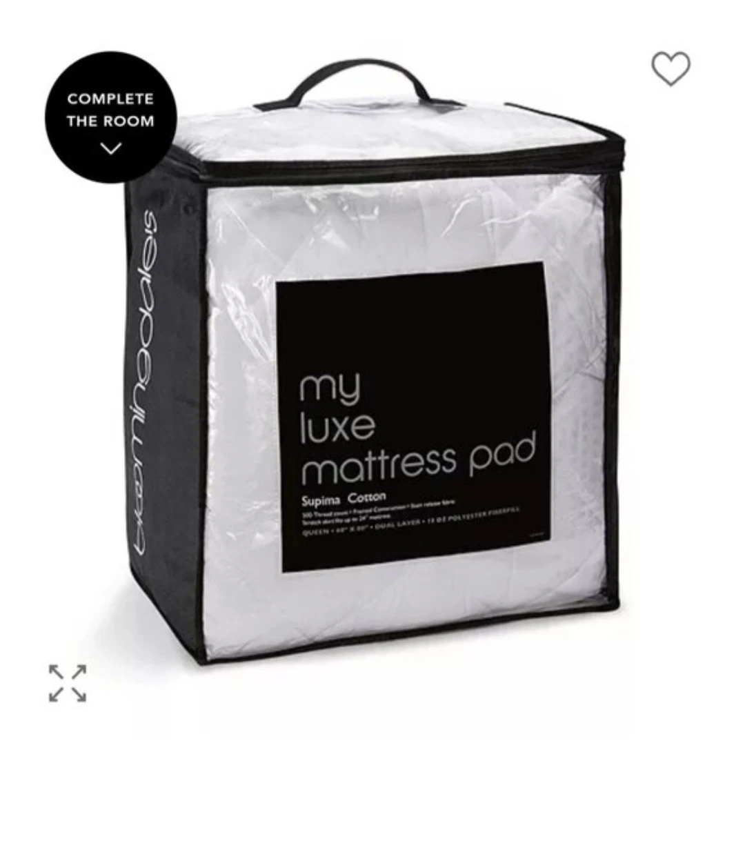 Bloomingdale's My Luxe Mattress Pad - Full - photo 3