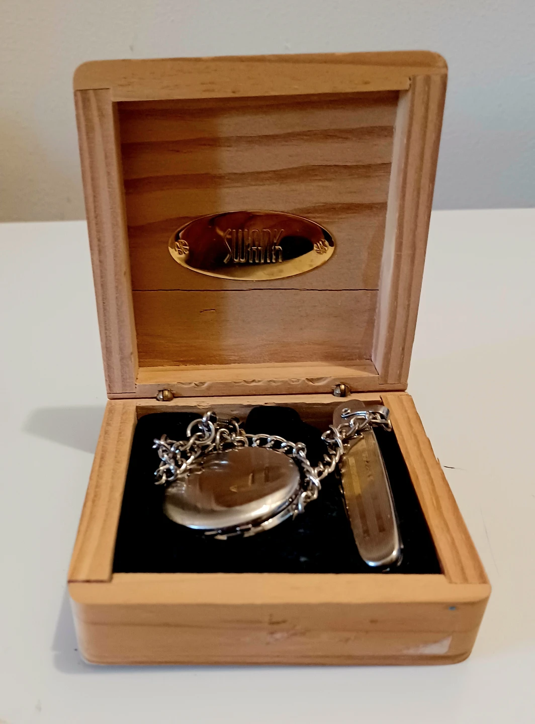 Swank Date Pocket Watch Set - photo 3