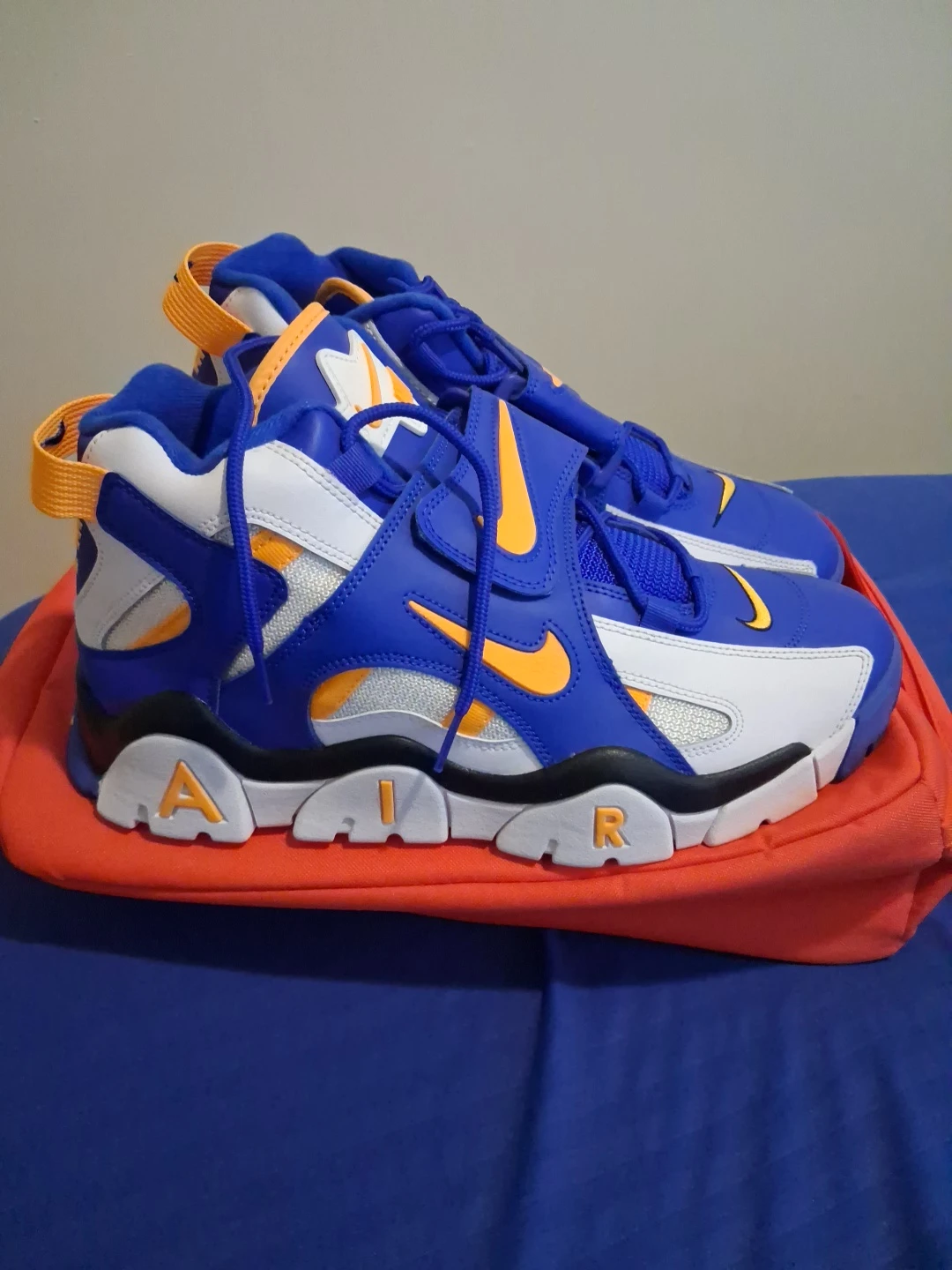 Nike Air Barrage Mid Royal Blue Orange