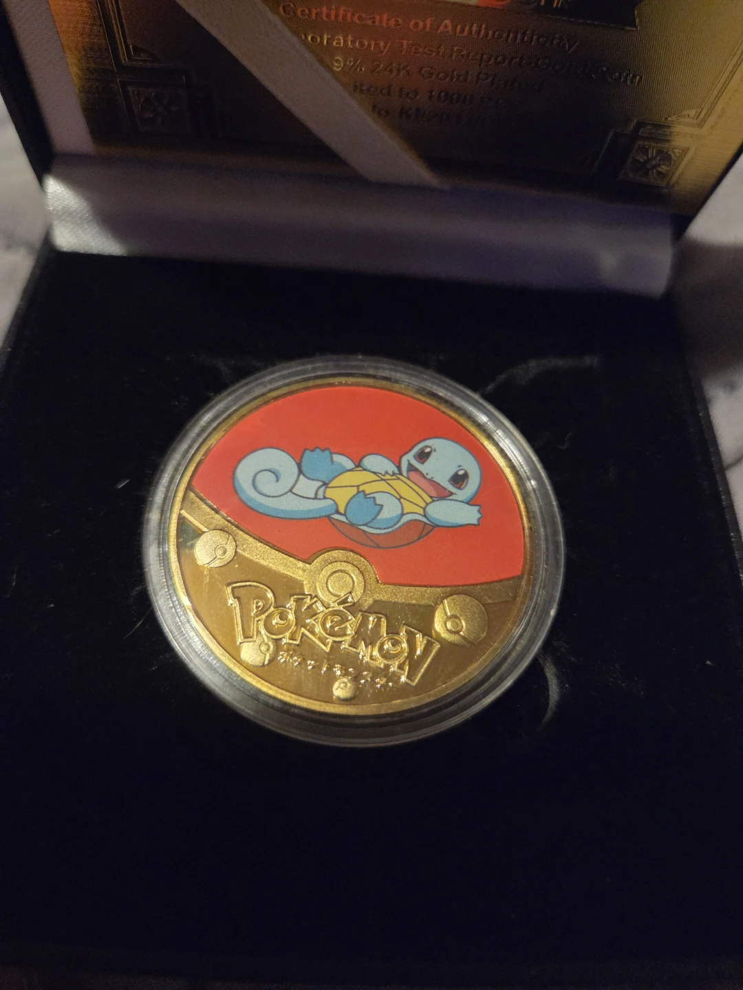 Pokemon 24K Gold Plated Collectible Coin - photo 2