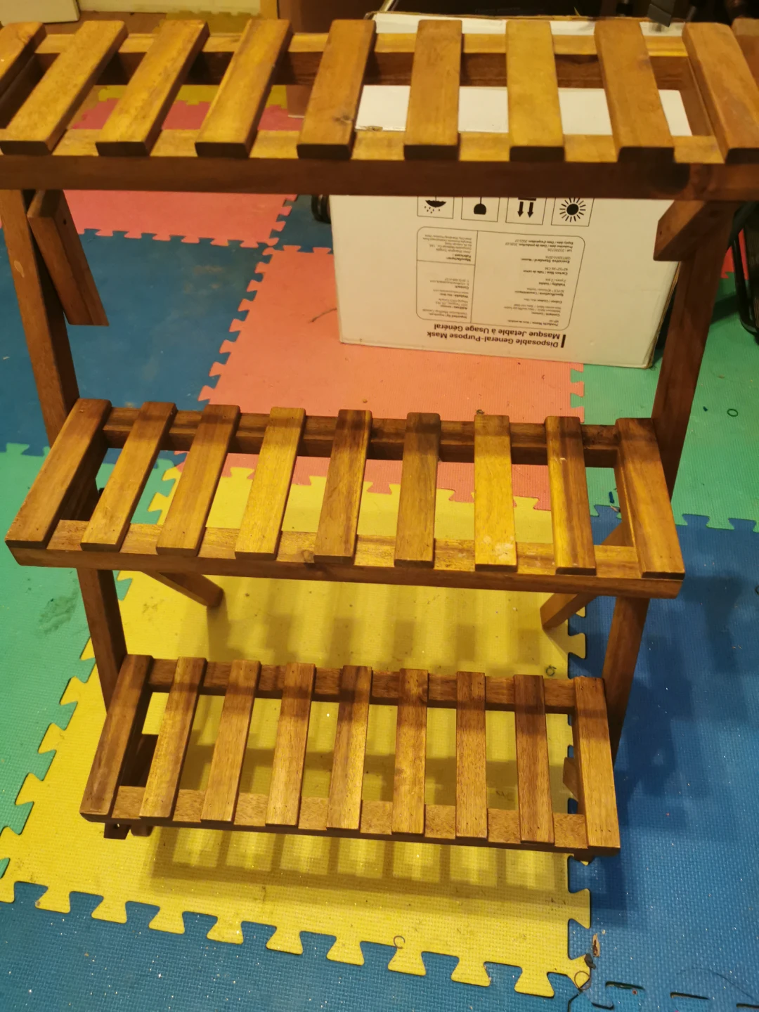 3-Tier Wooden Plant Stand - photo 2