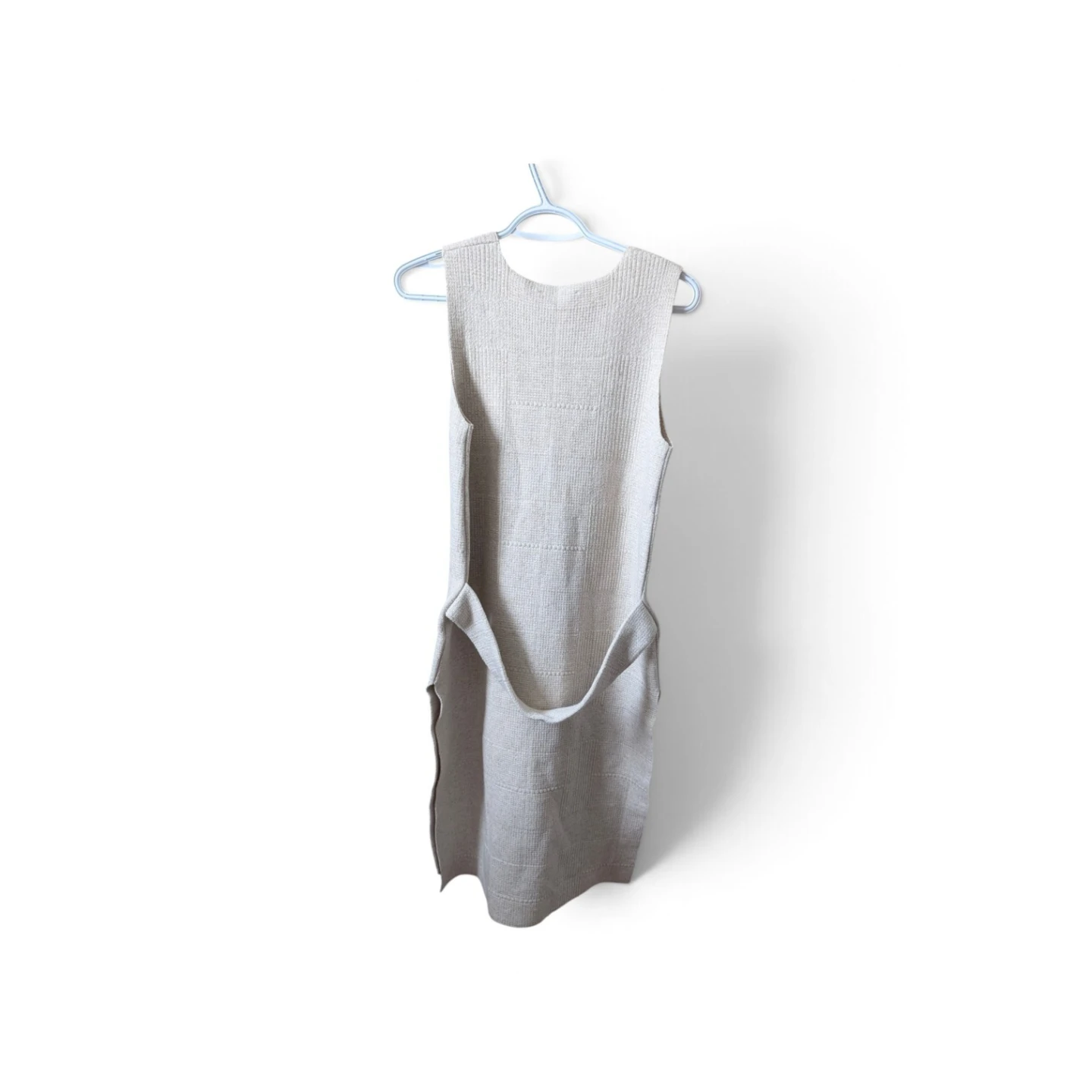Zara Beige Textured Knit midi Vest size Small - photo 2