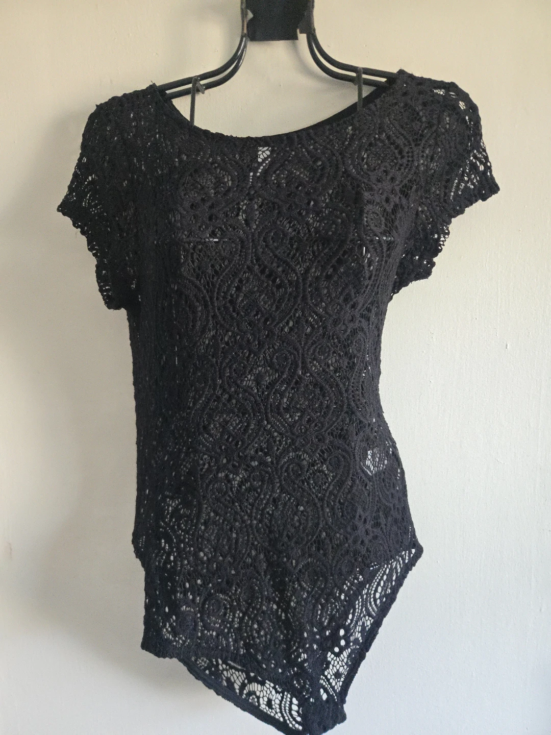 Chocolate Black Lace Top