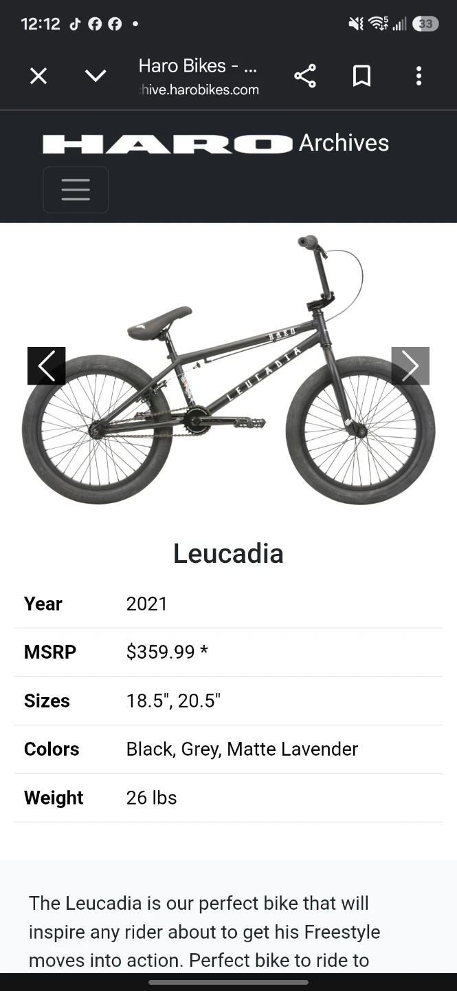 haro leucadia bmx bike NEEDS CHAIN - photo 5