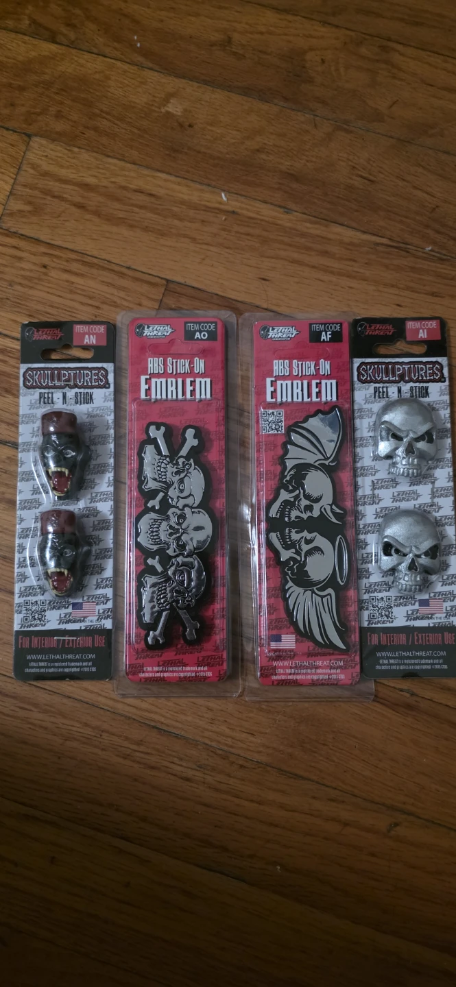 Lethal Threat Skullptures and ABS Emblems Set