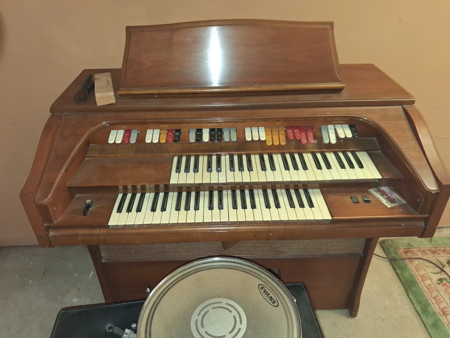 Kimball Transistor Organ with Bench