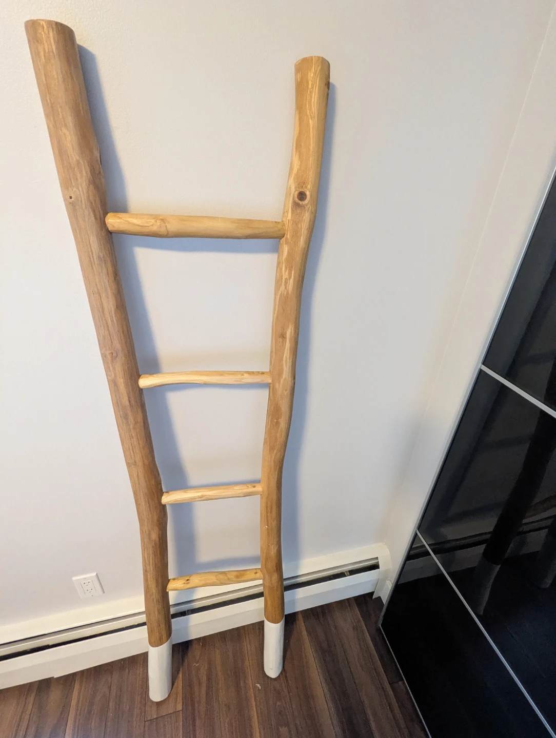 Decorative Rustic Wooden Blanket Ladder - photo 2
