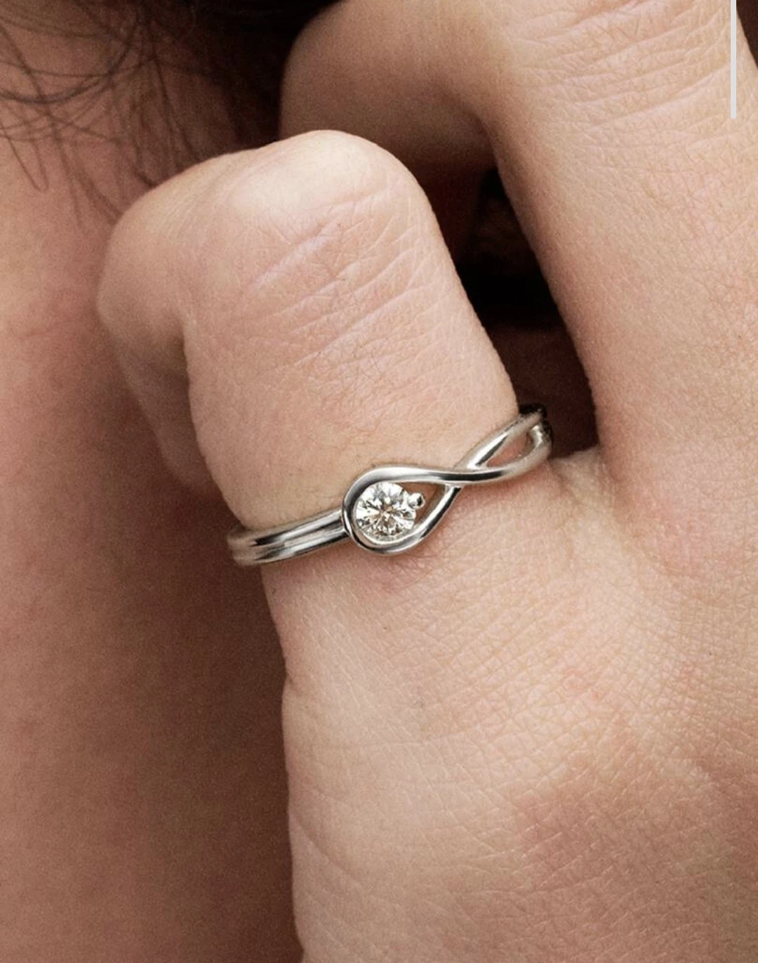 Pandora Infinite Lab-Grown Diamond Ring 0.15 ct
