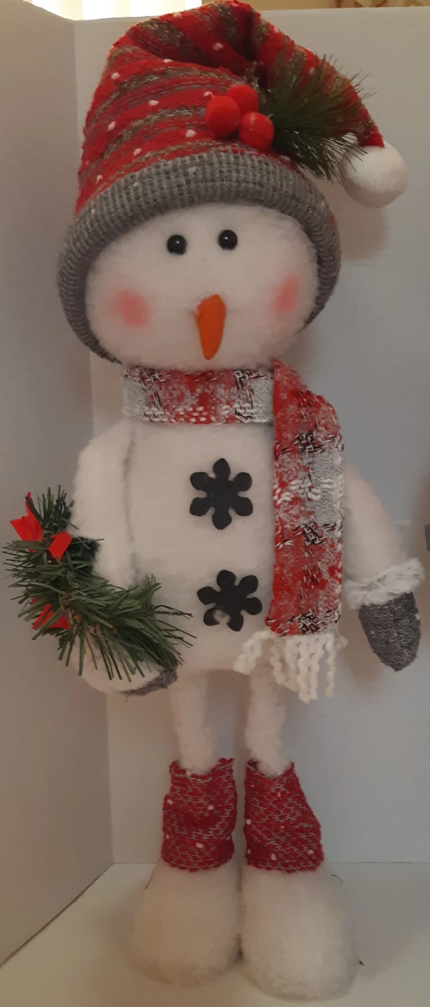 Christmas Snowman Figures set of 2 outdoor/indoor - photo 2