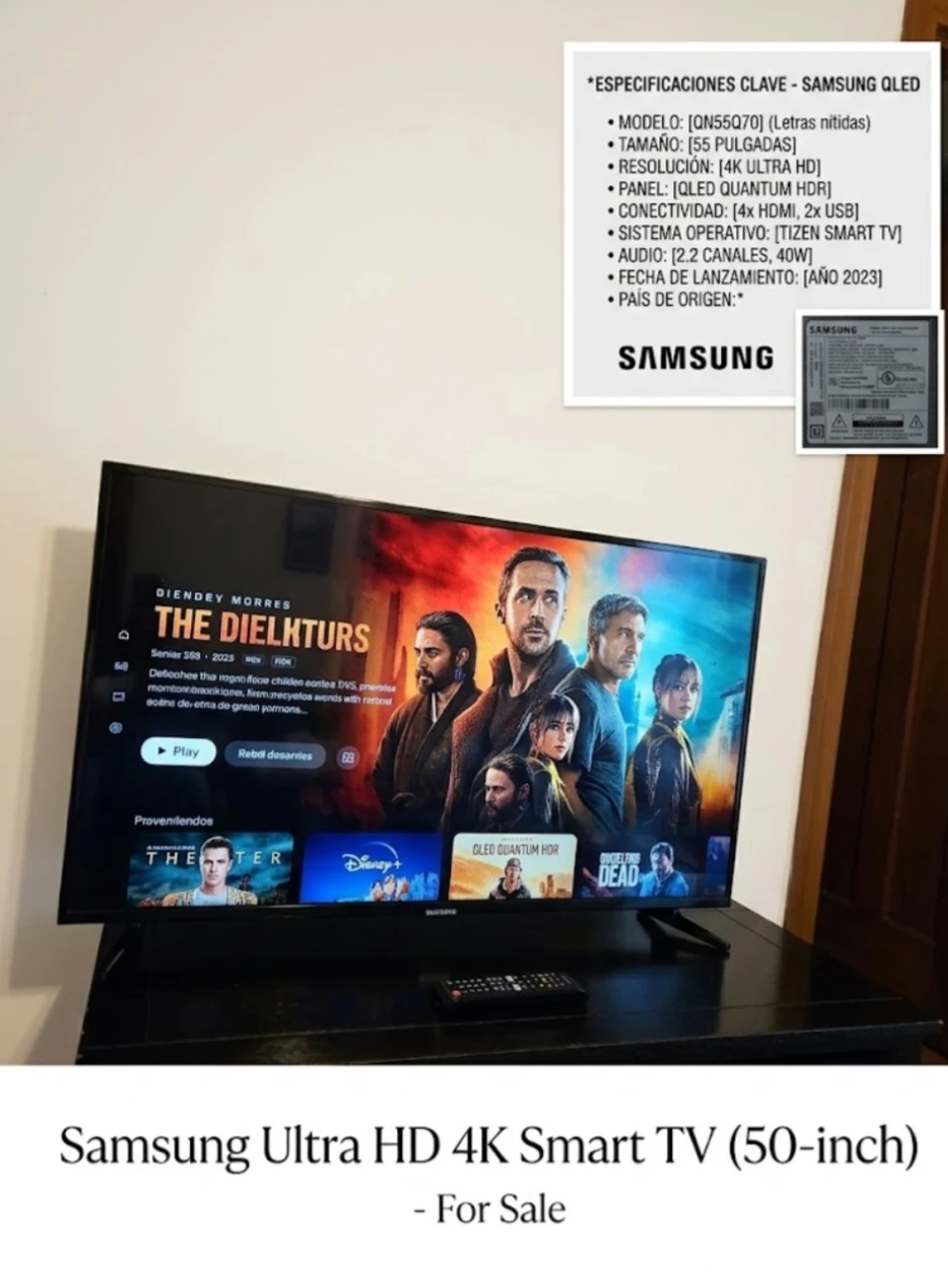 Samsung 55-inch QLED 4K Smart TV