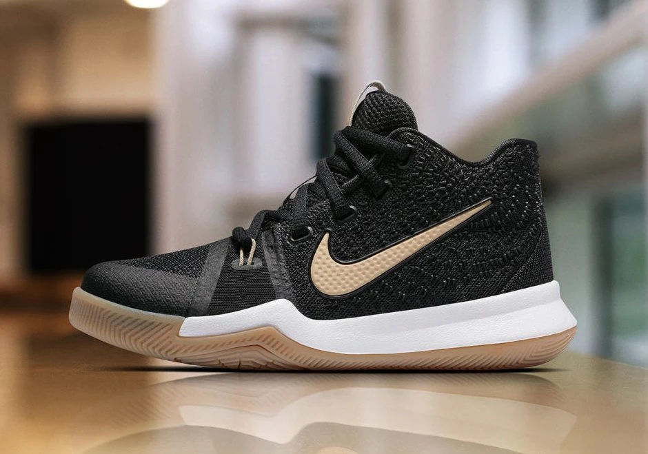 Nike Kyrie 3 Black Gold Size 5Y