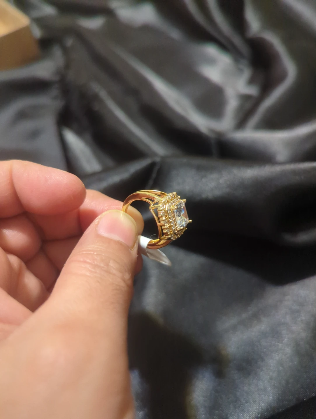 Gold-Tone Fashion Ring Size 16 - photo 3