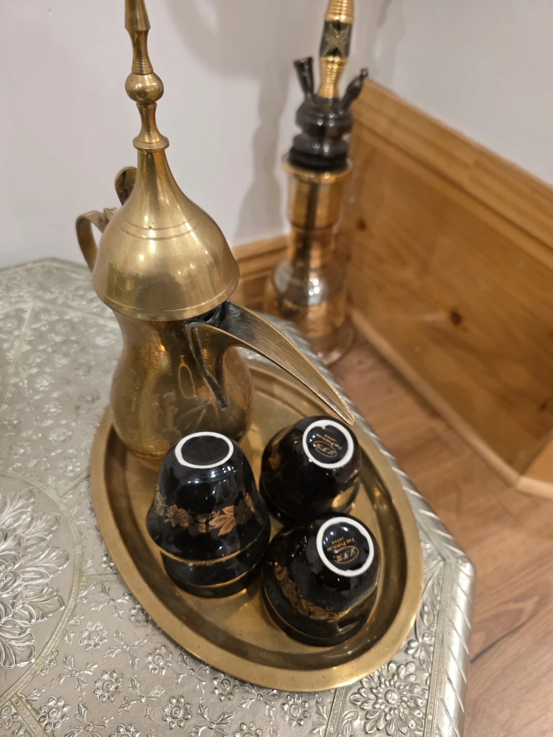 LTR Brass Coffee Set