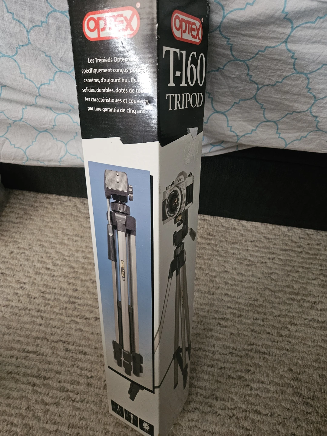 Optex T-160 Adjustable Camera Tripod – With Original Box - photo 2