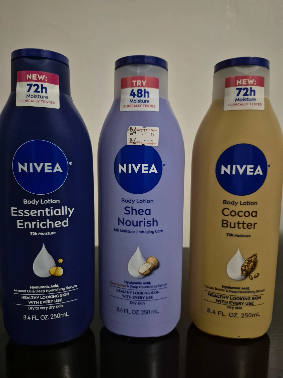 Nivea Body Lotion Set - 3 Bottles