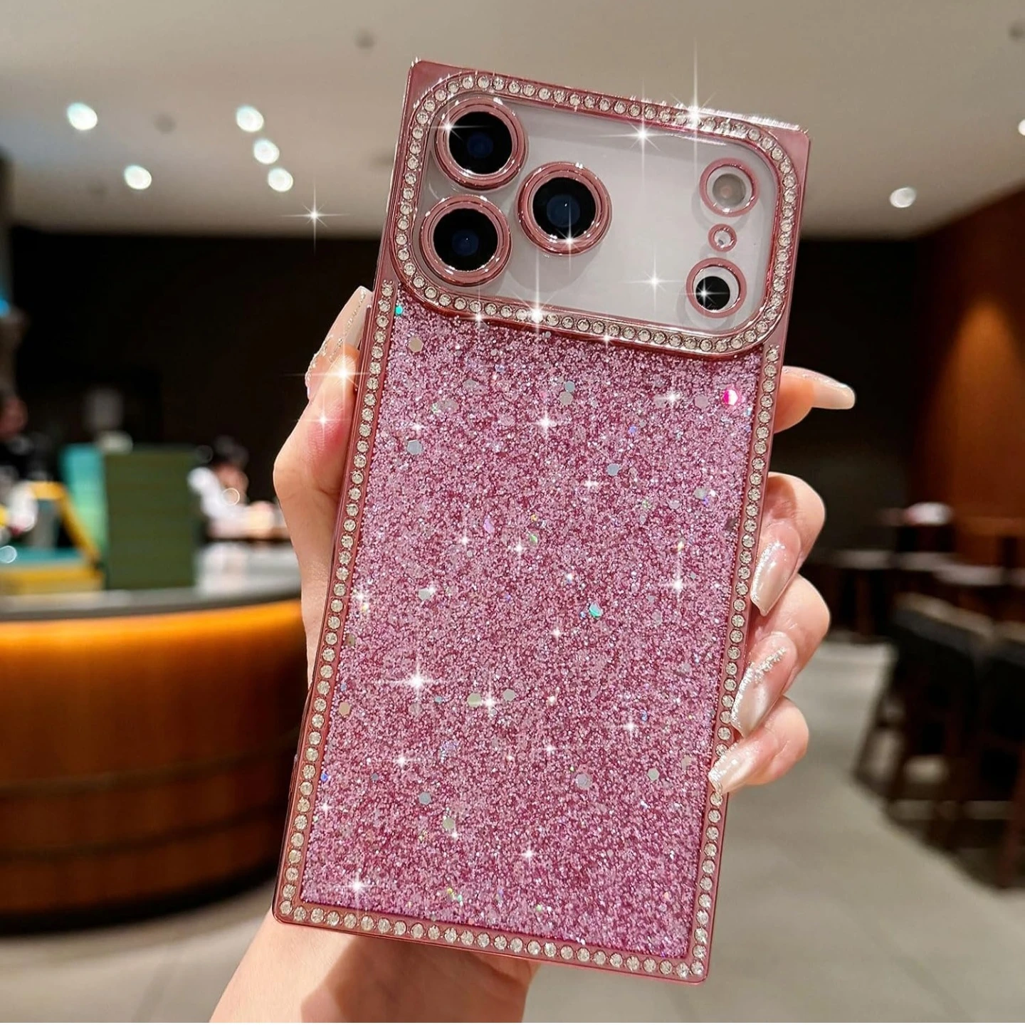 iPhone 17 Pro Max Case,Cute Bling Sparkly Rhinestones - photo 3