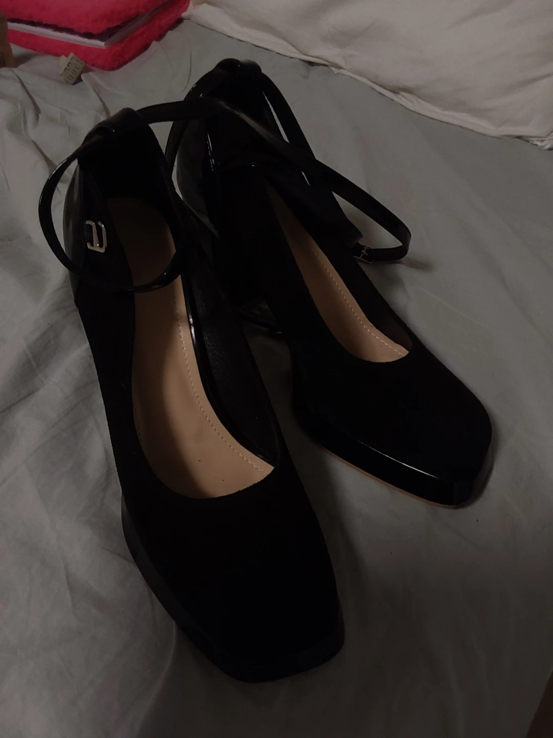 Black Block Heel Mary Jane Shoes - photo 2
