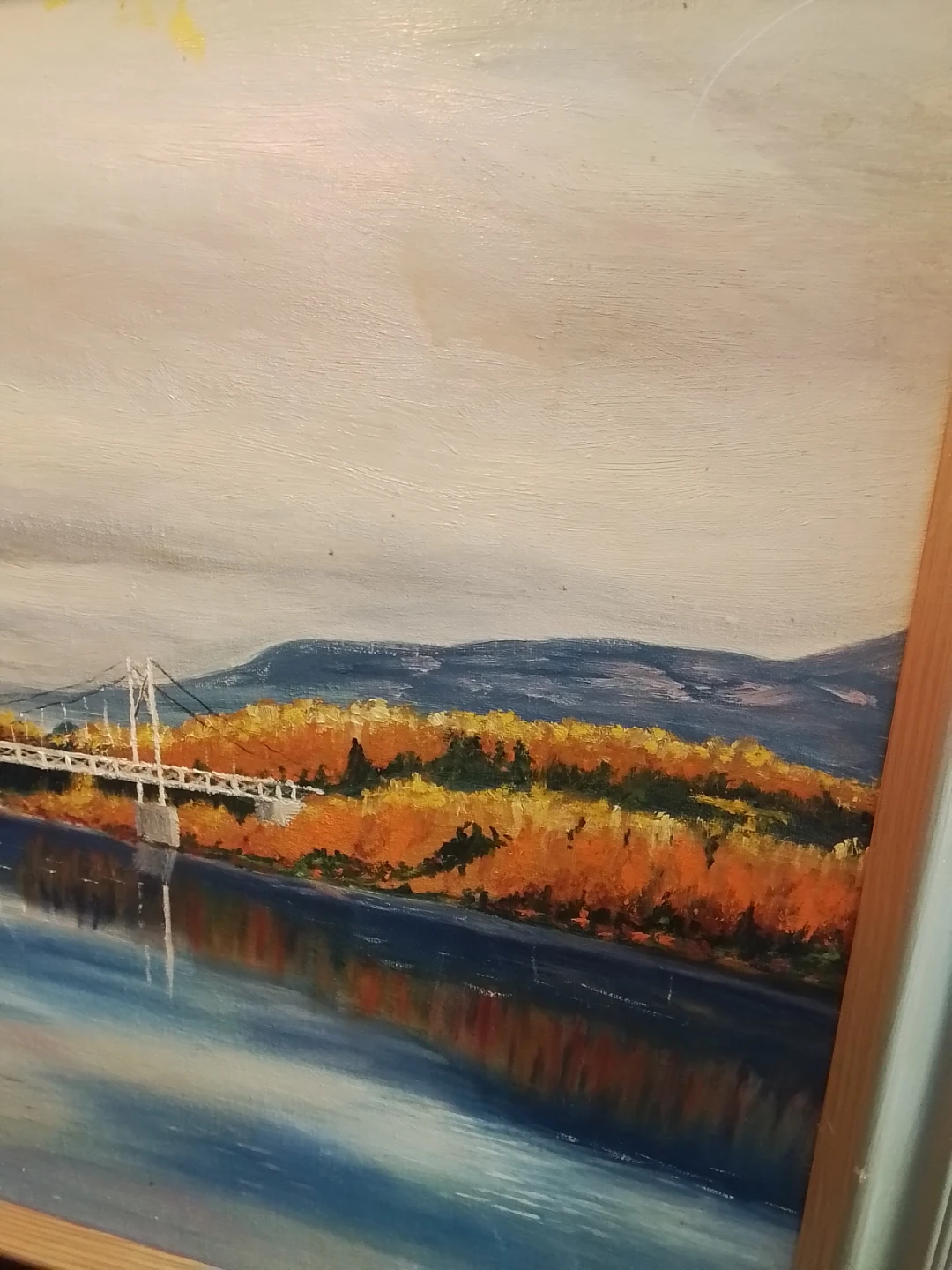 Oil Painting by L. Yeomans – "Liard River Bridge, Alaska Hwy" - photo 4