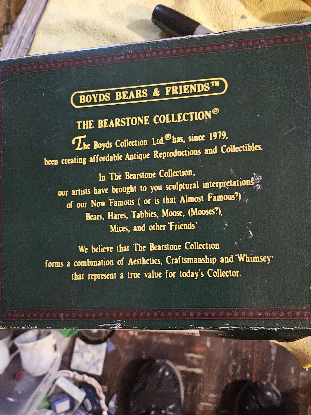 Boyds Bears & Friends Bearstone Collection Box - photo 3