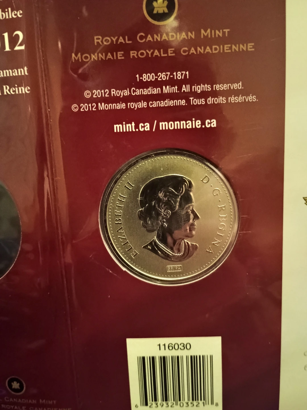 2012 Royal Canadian Mint Queen's Diamond Jubilee 50c Coin - photo 4