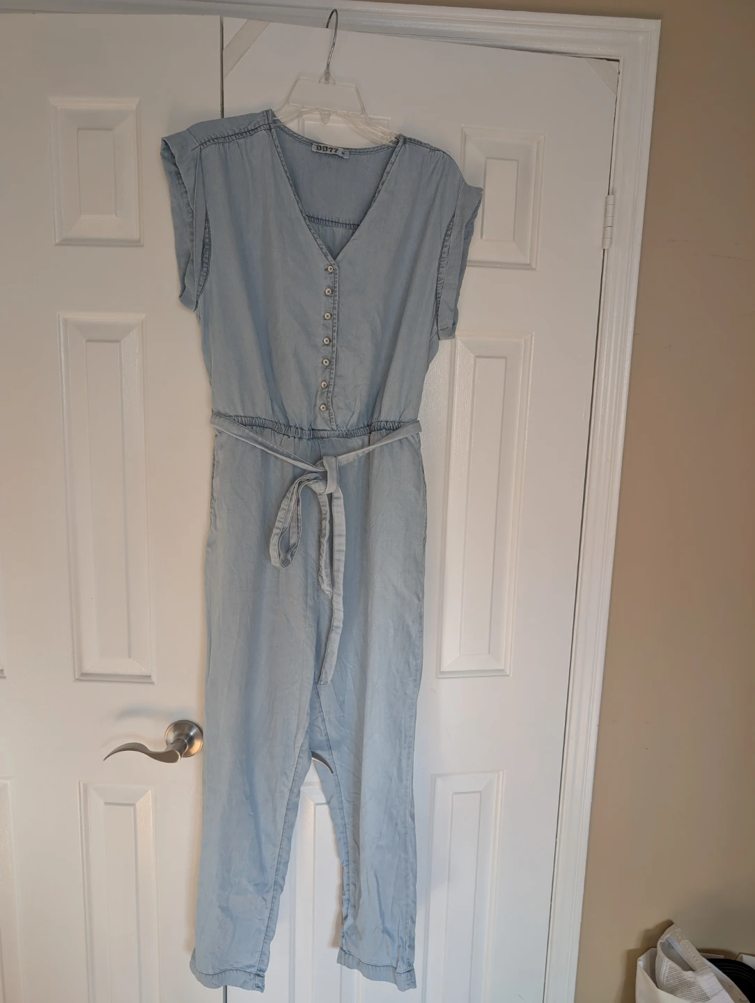 Light Blue Denim Jumpsuit Size M