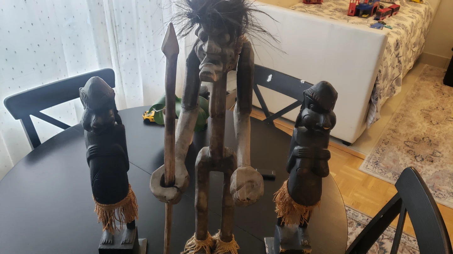 African wooden statues - photo 5