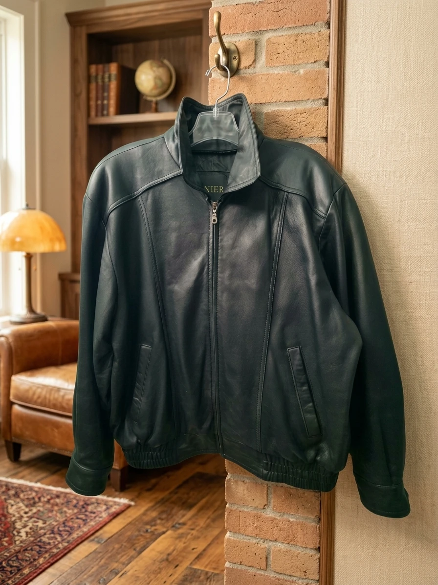 Danier men Black Leather Jacket Size M/M - photo 4
