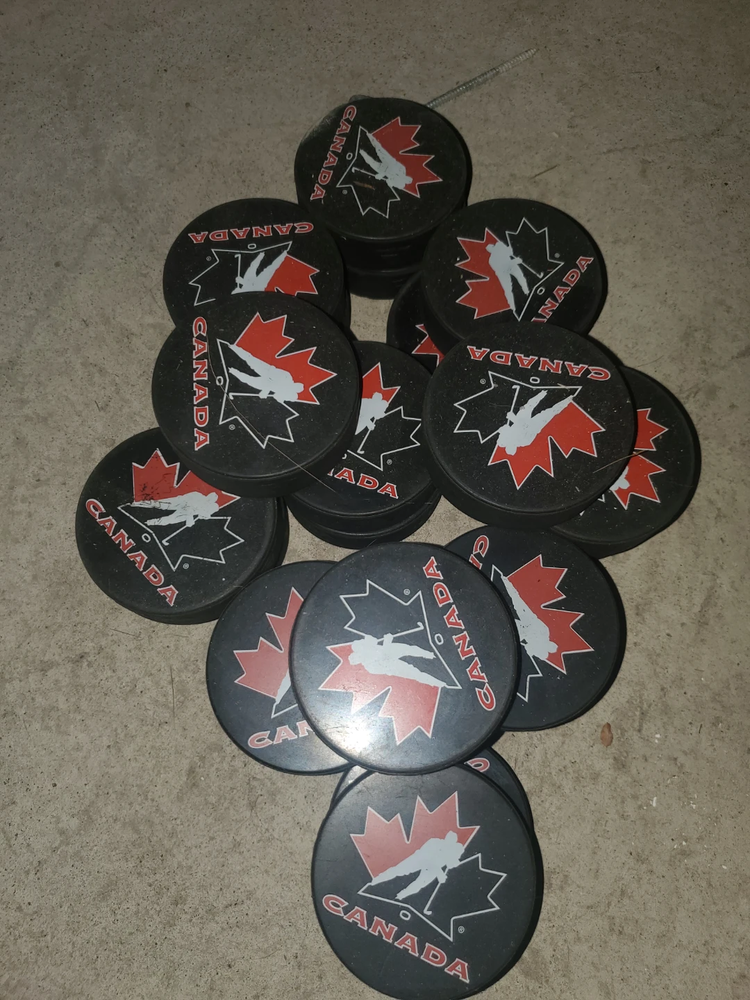 Team Canada Hockey Pucks