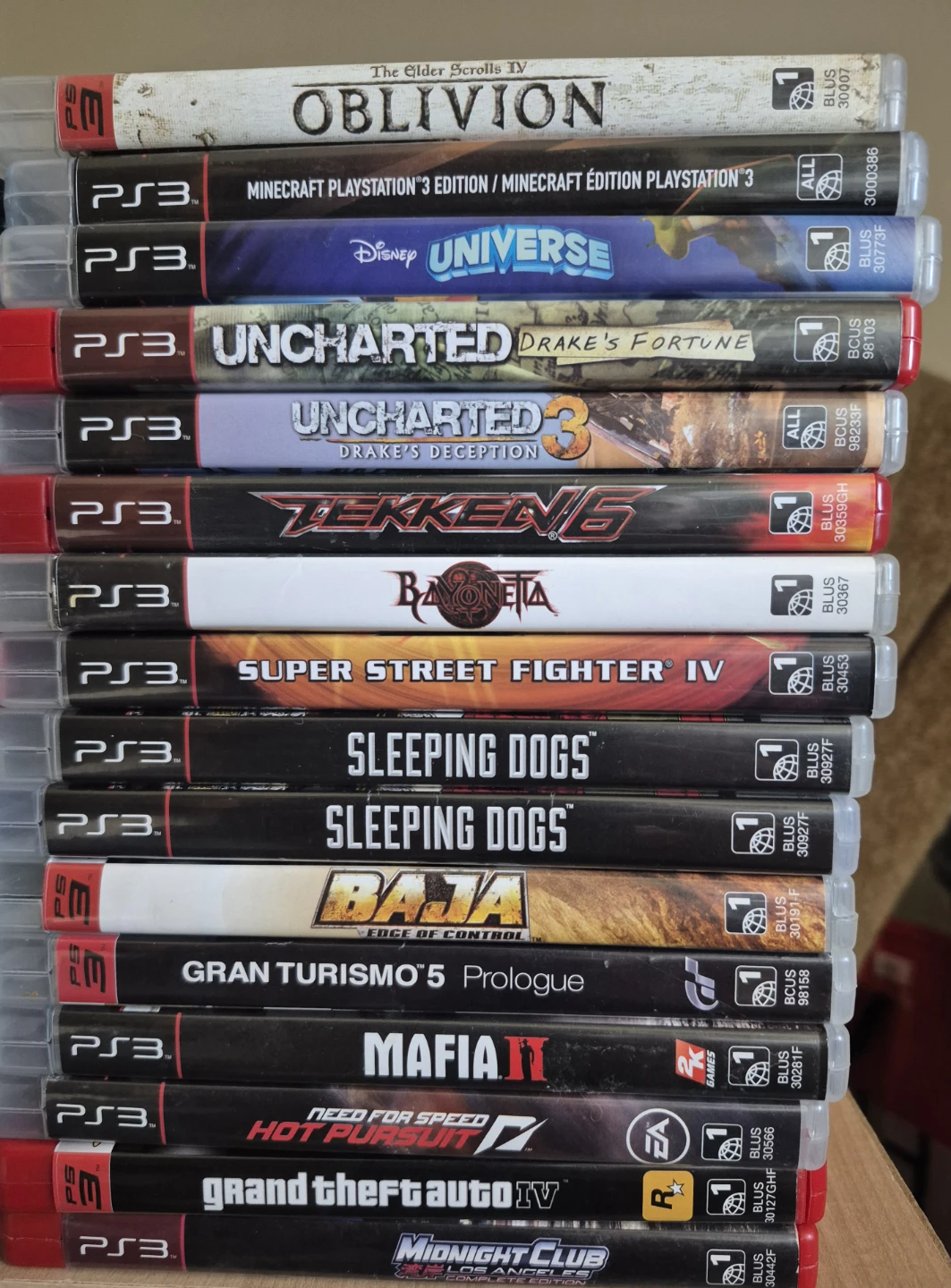 Collection of PlayStation 3 Video Games