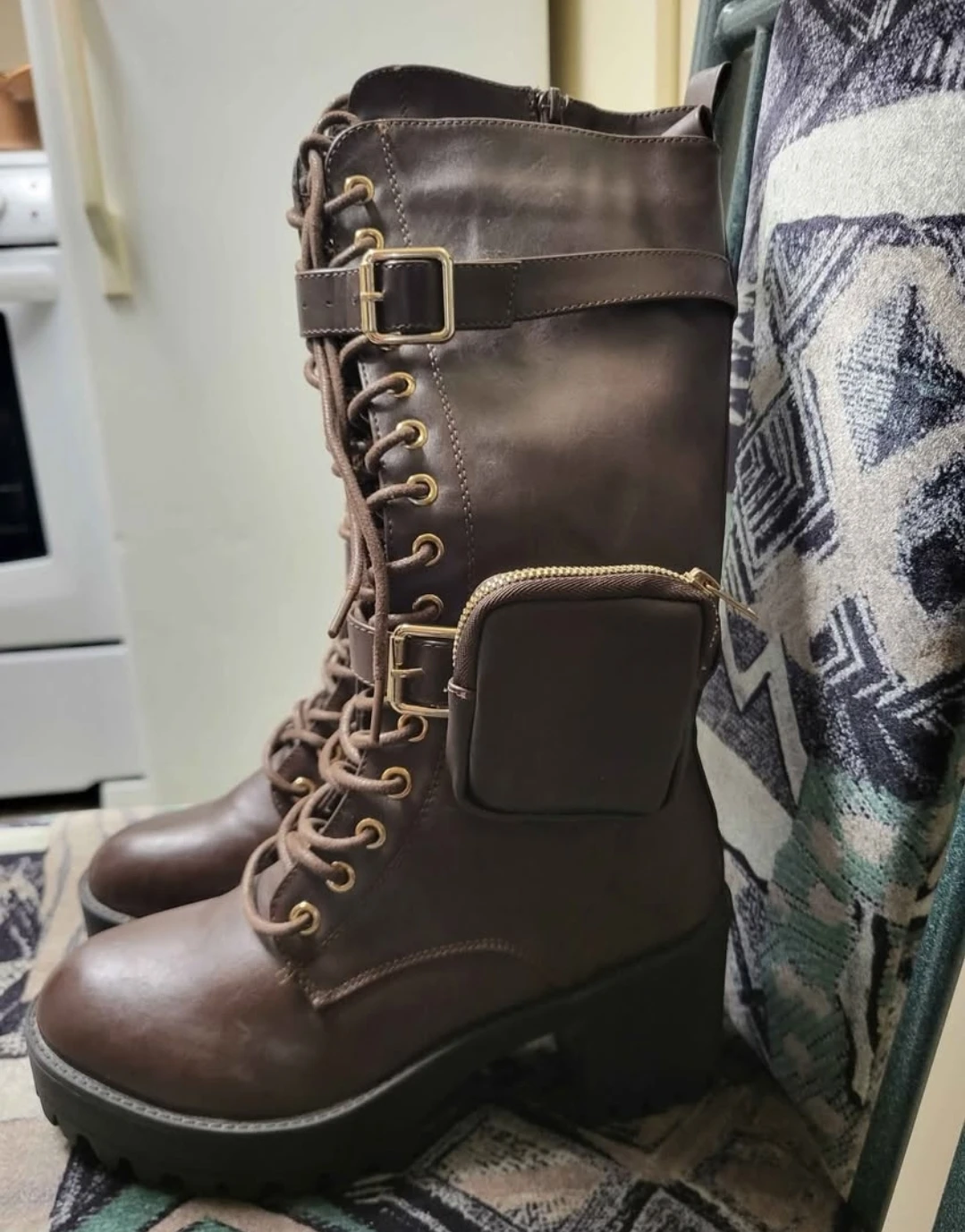 Pair Of  Heeled Thigh High Boot Tan - photo 2