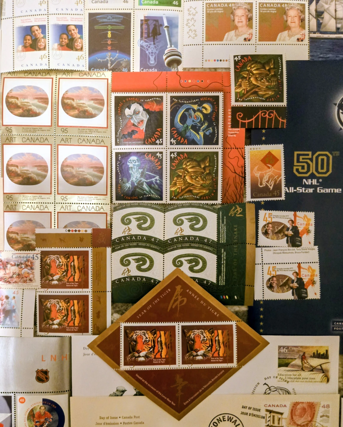 Canadian Mint Commemorative (Unused) Huge Stamp Lot 1990's/2000 - photo 3