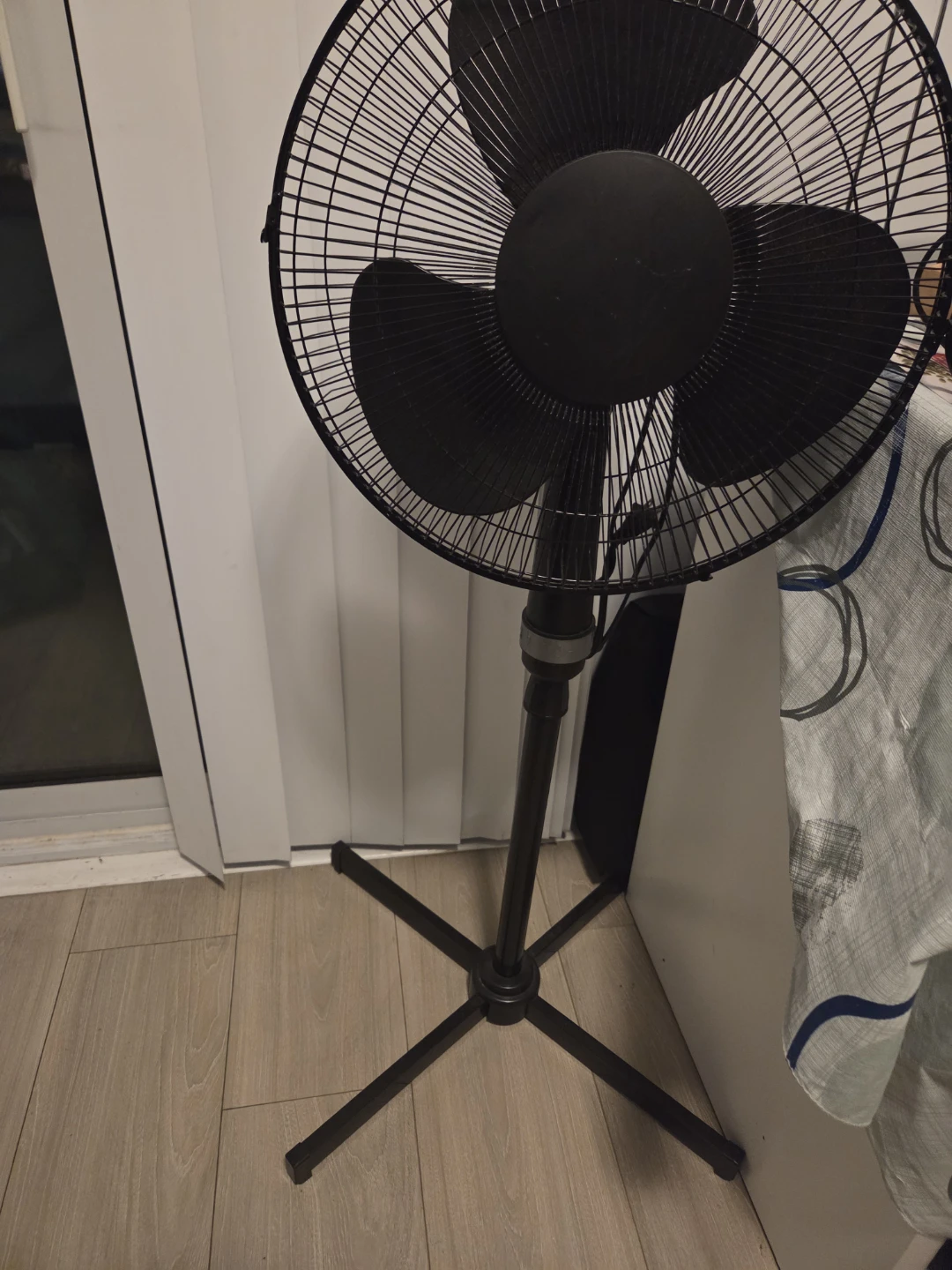 Black Pedestal Fan