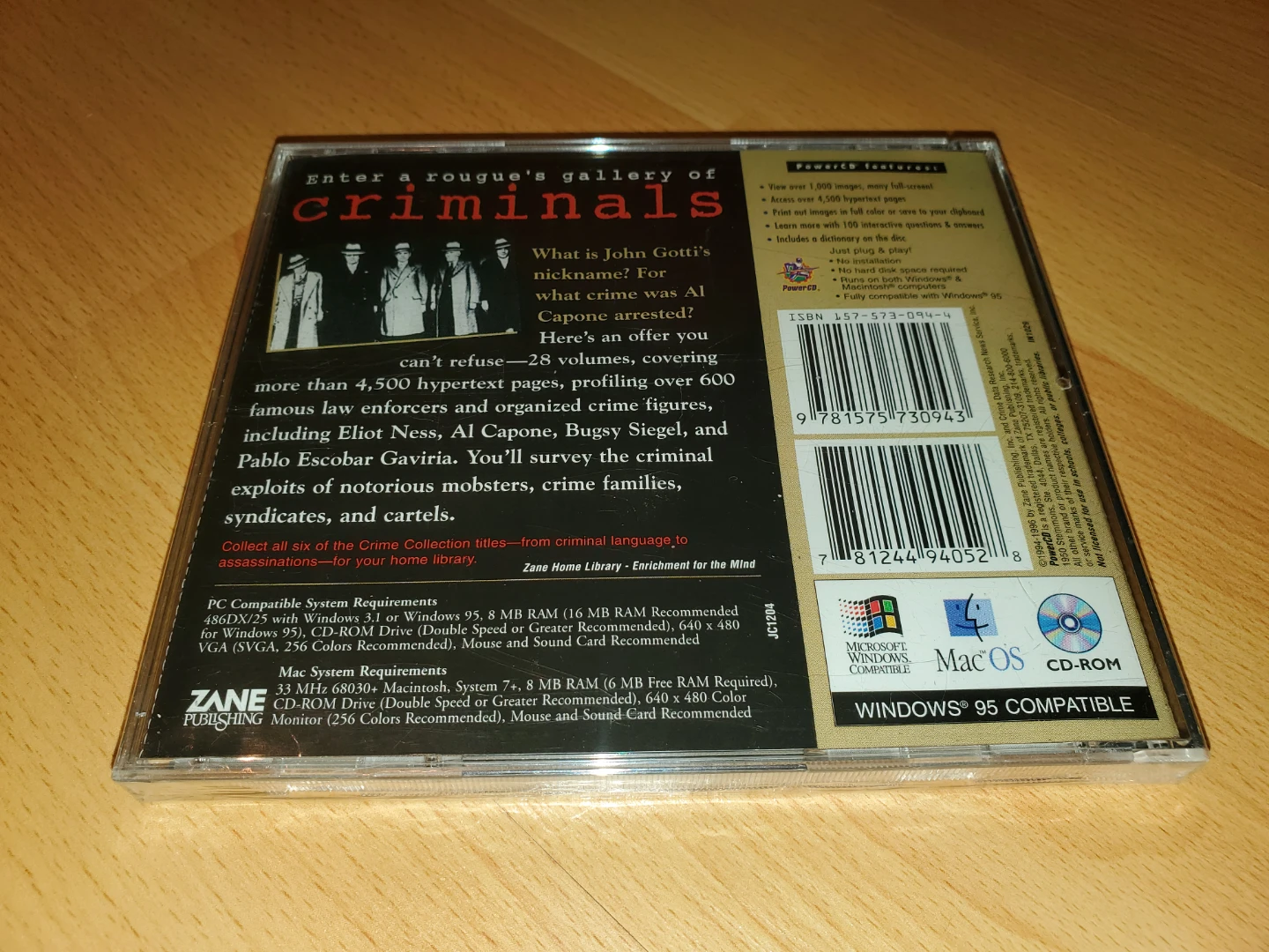Sealed - World Encyclopedia of Organized Crime CD-ROM - photo 2