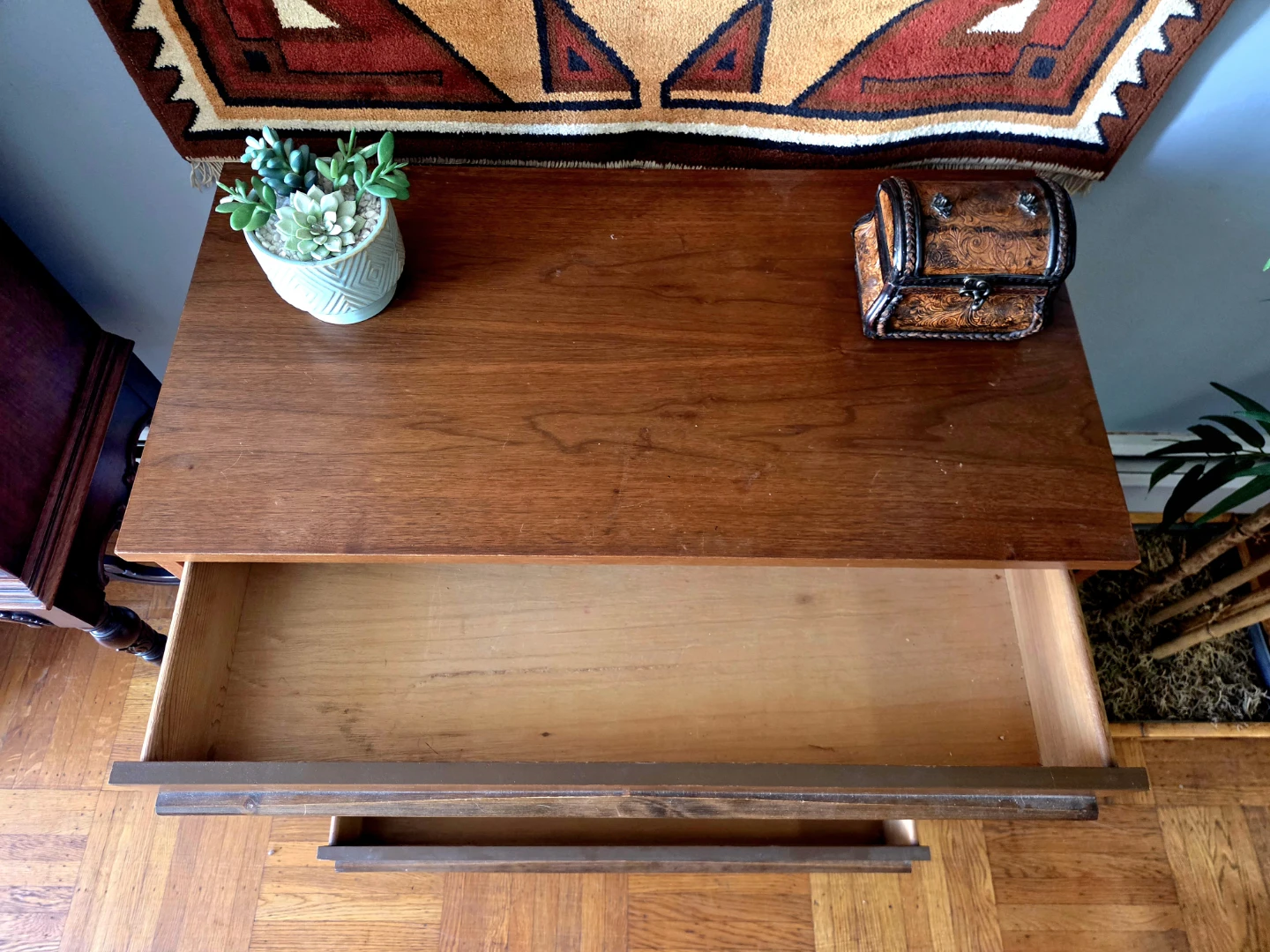 MCM Walnut Four Drawer Dresser - photo 4