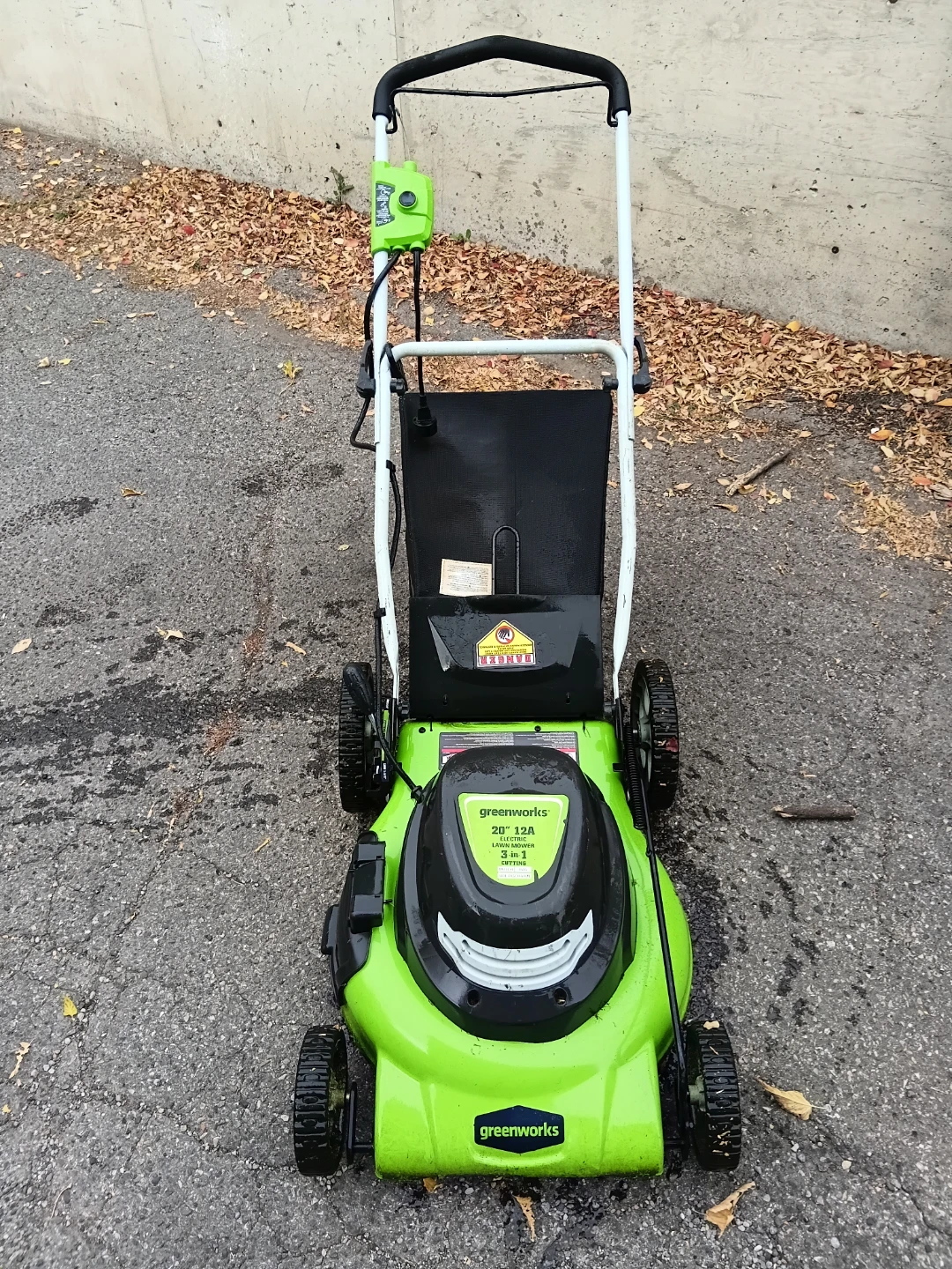 Greenworks 20" Premium Electric Lawn Mower - photo 2