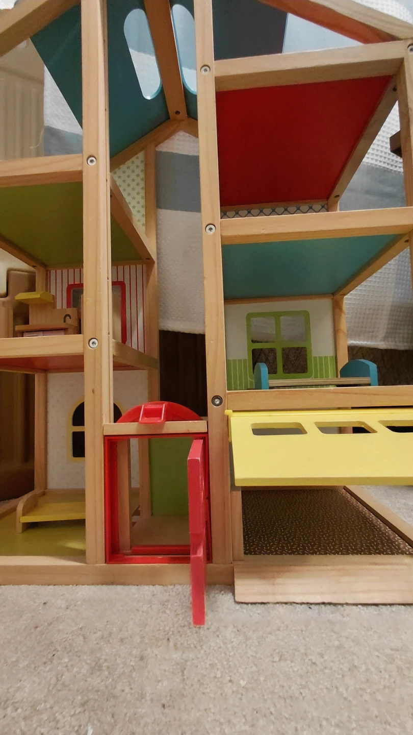 Wooden Dollhouse with Furniture - photo 3
