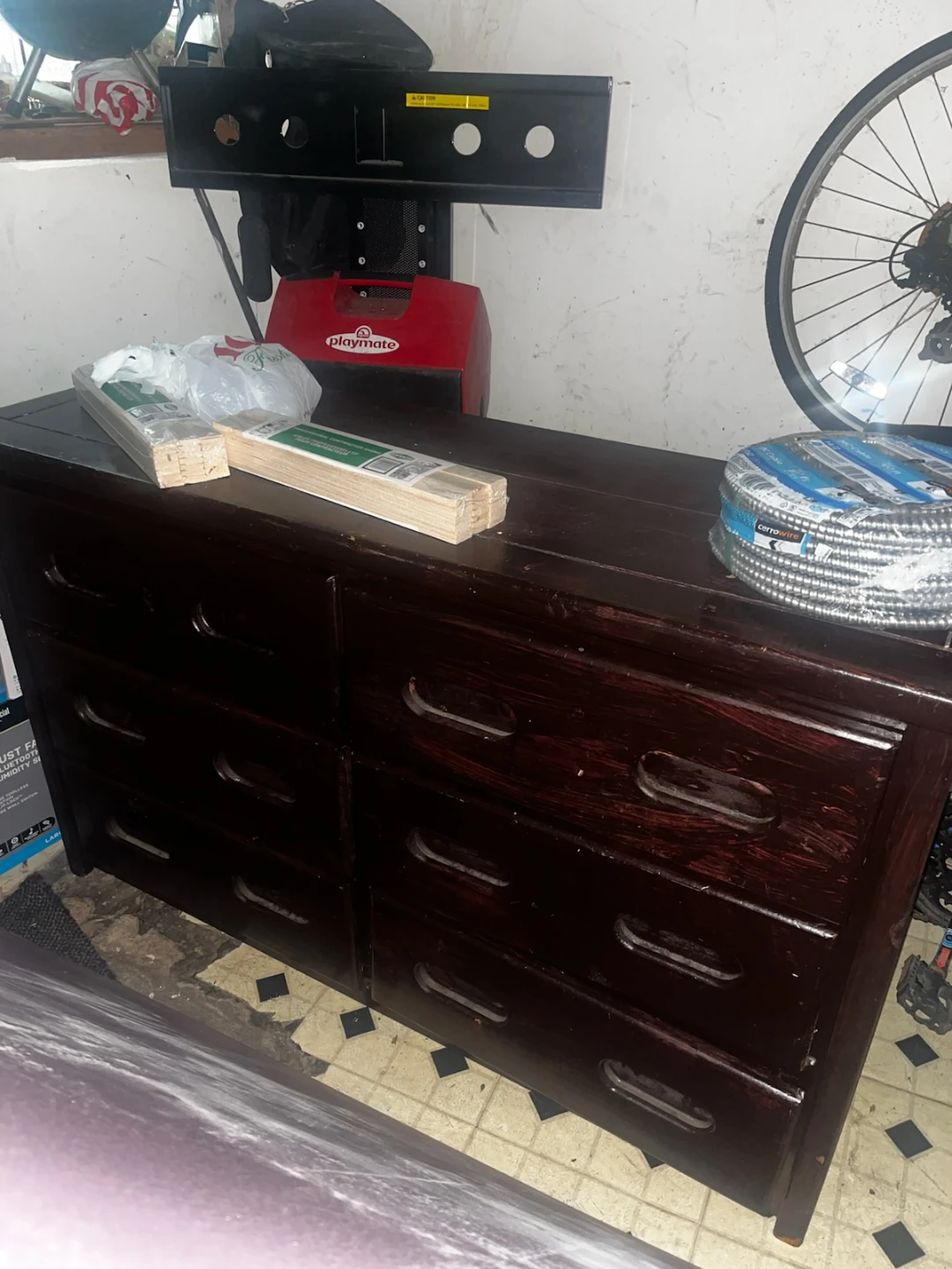 Dark Wood 6-Drawer Dresser - photo 2