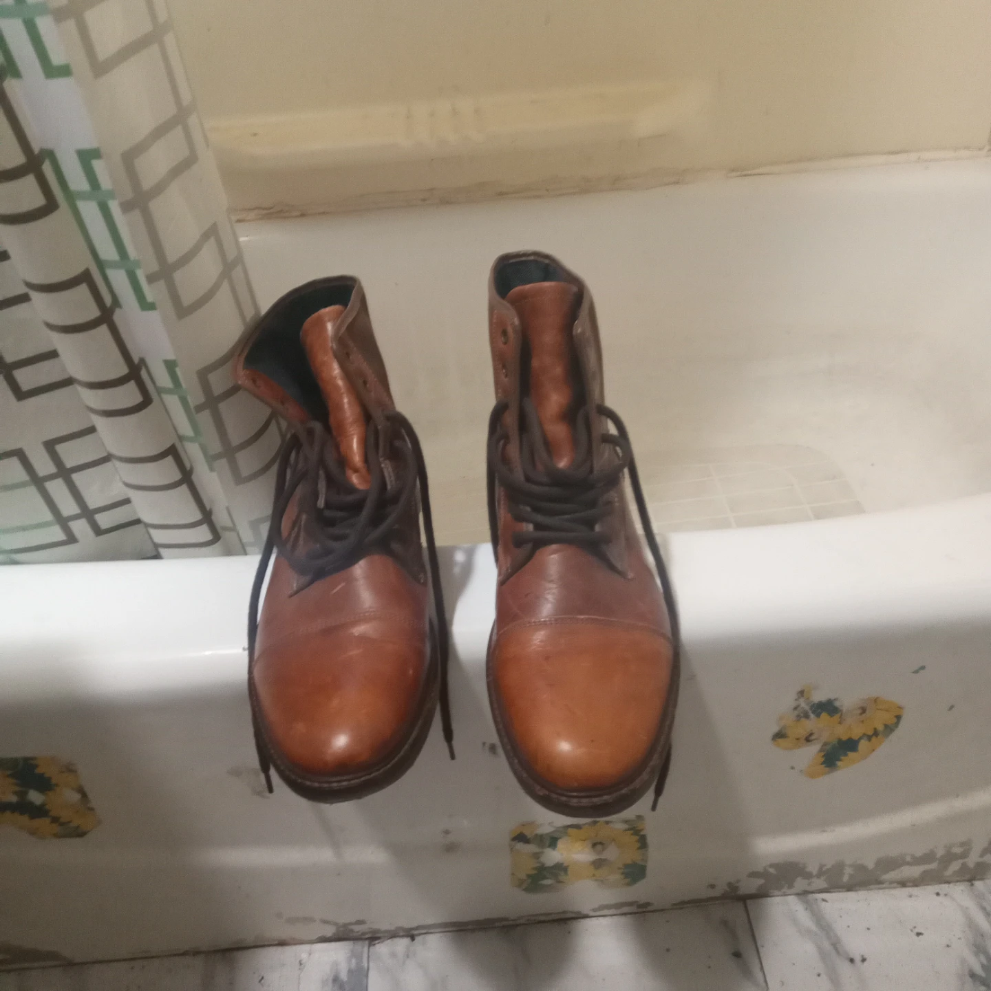 ALDO Brown Leather Lace-Up Boots - photo 2