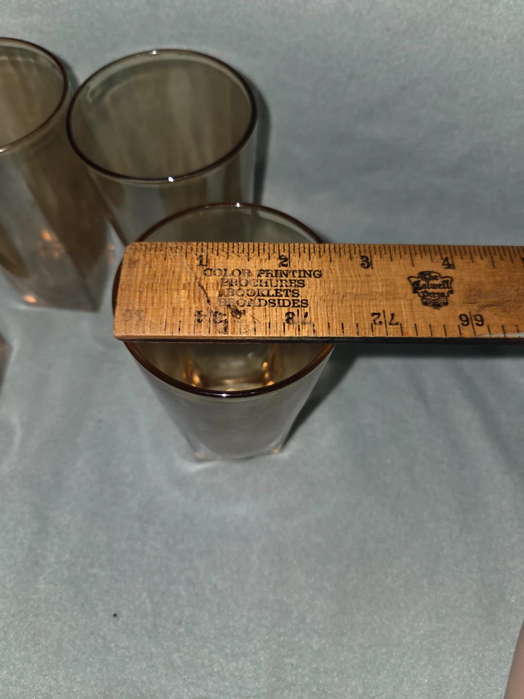 Set of 4 Amber Glass Tumblers - photo 5