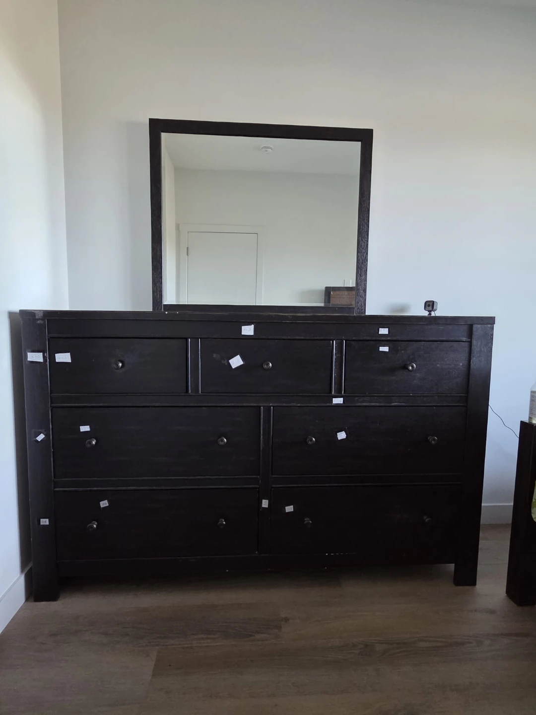 Ashley Dark Wood Dresser with Mirror - photo 2