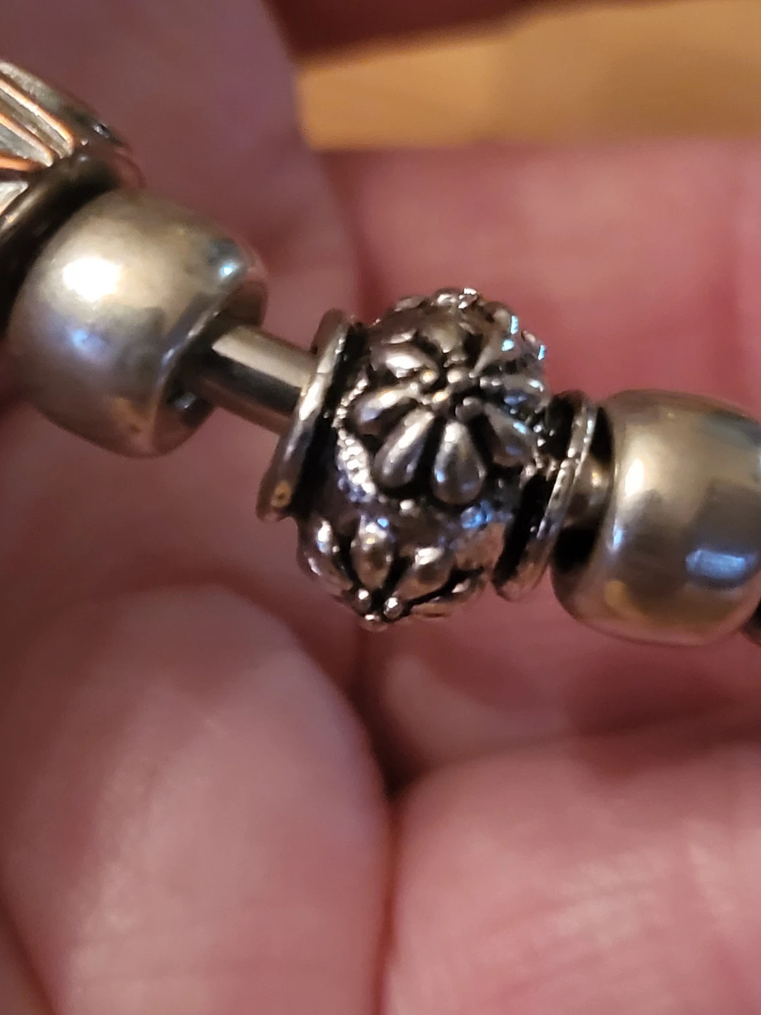 Pandora Style Bangle Bracelet with Charms - photo 4