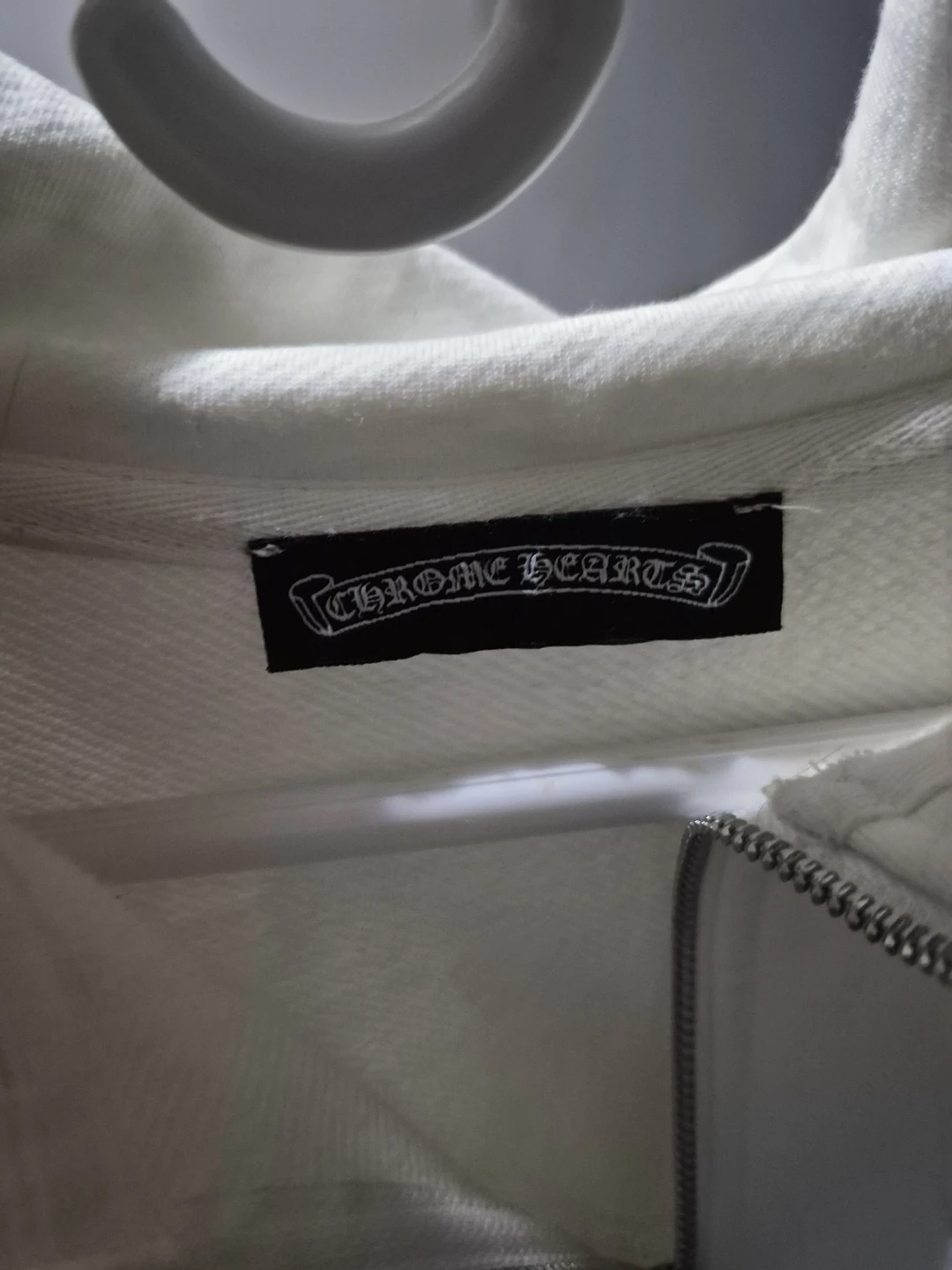 Chrome Hearts White Half-Zip Sweatshirt - photo 5