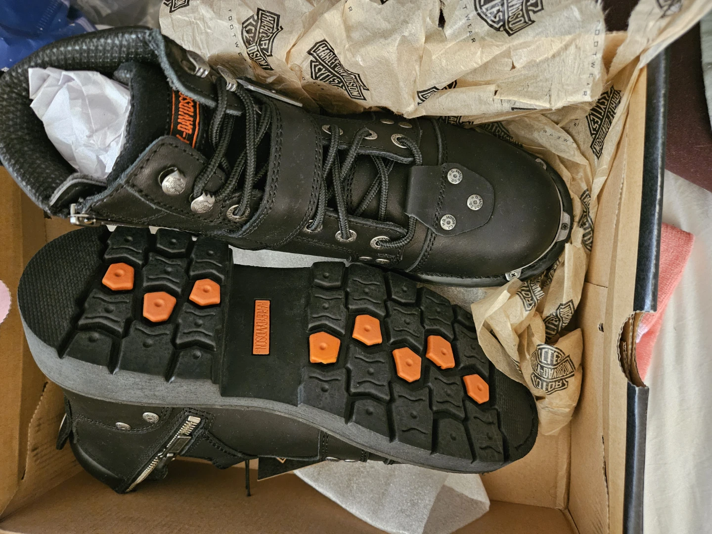 Harley-Davidson Black Leather Boots