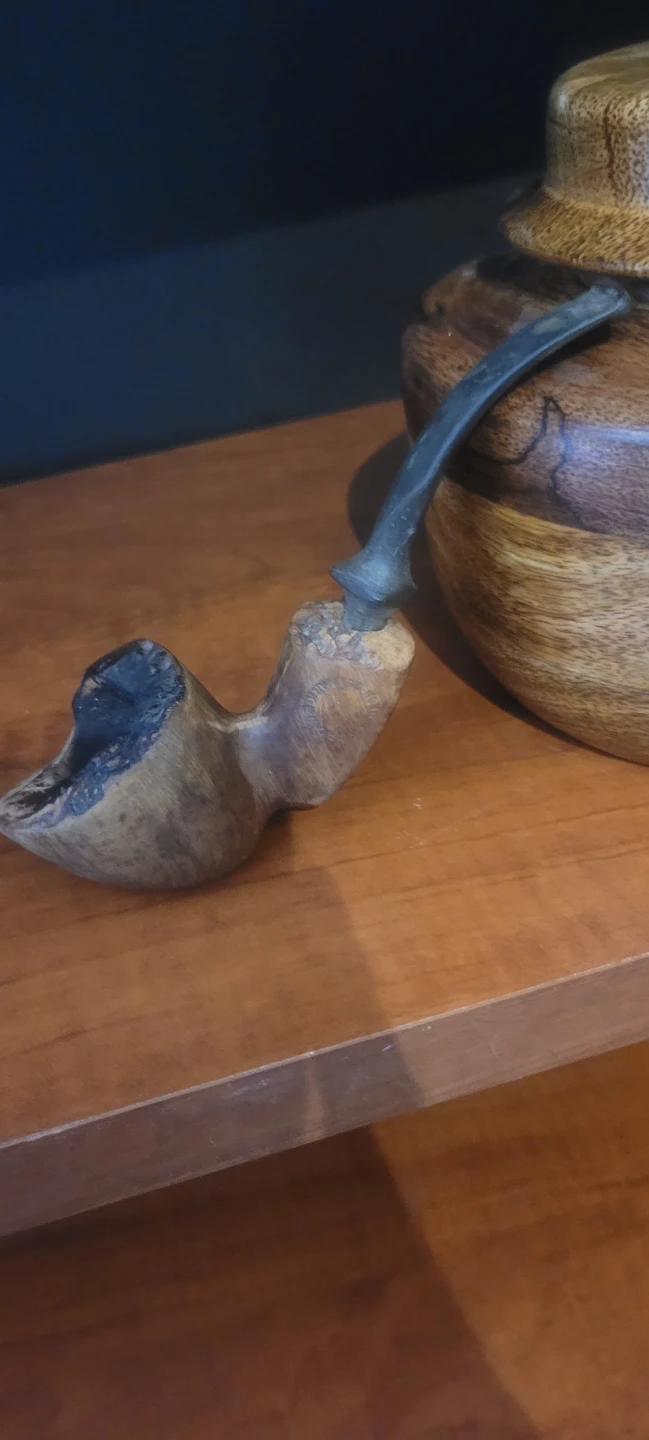 VERY OLD DENMARK HAND CARVED PIPE