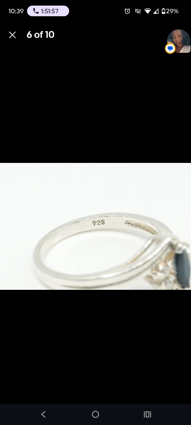 Sapphire CZ Sterling Silver Ring - photo 3