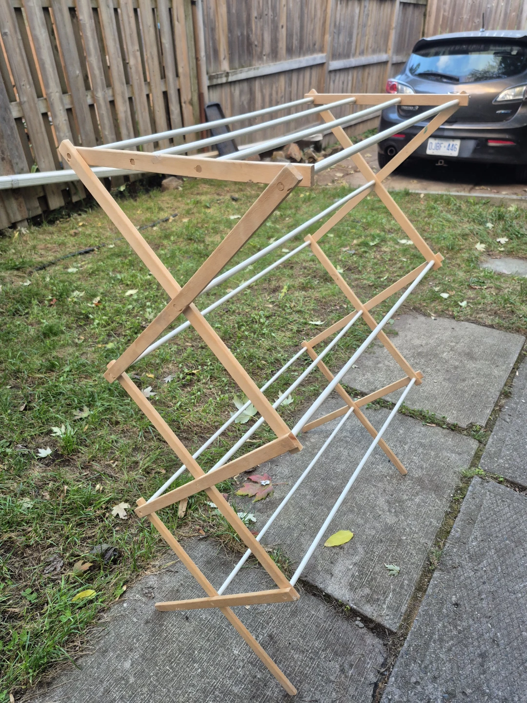 Wooden Accordion Clothes Drying Rack