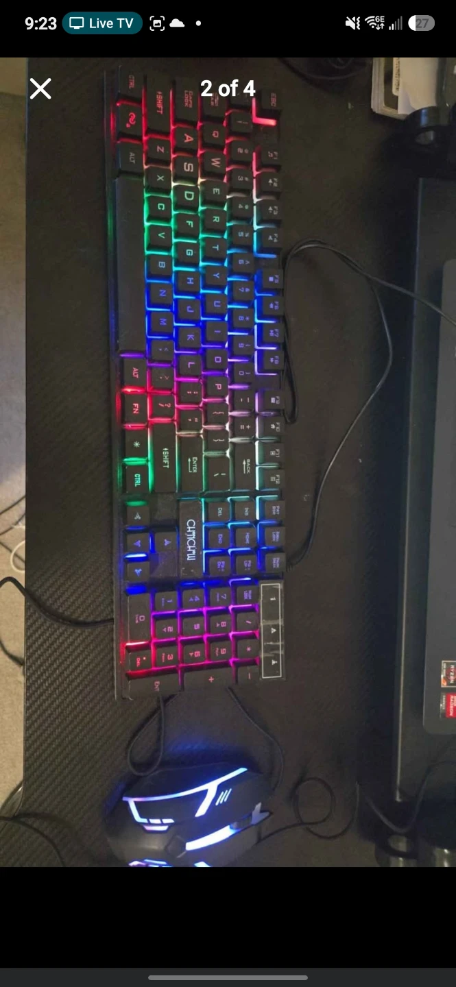 CHUYI Gaming Keyboard and Mouse Combo