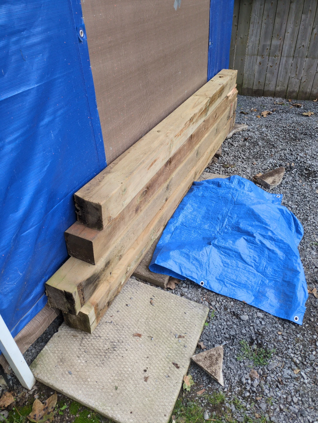 Pressure treated 6 x 6 s