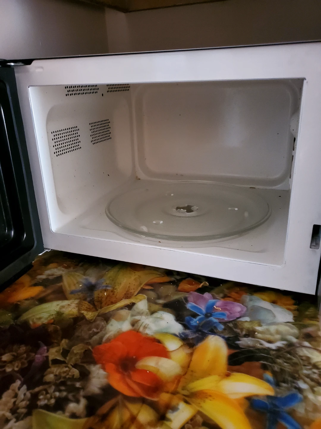 Salton Silver Microwave